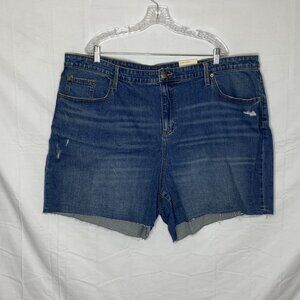 Universal Thread Boyfriend (26W) Distressed Cutoff Stretch Denim Jean Shorts